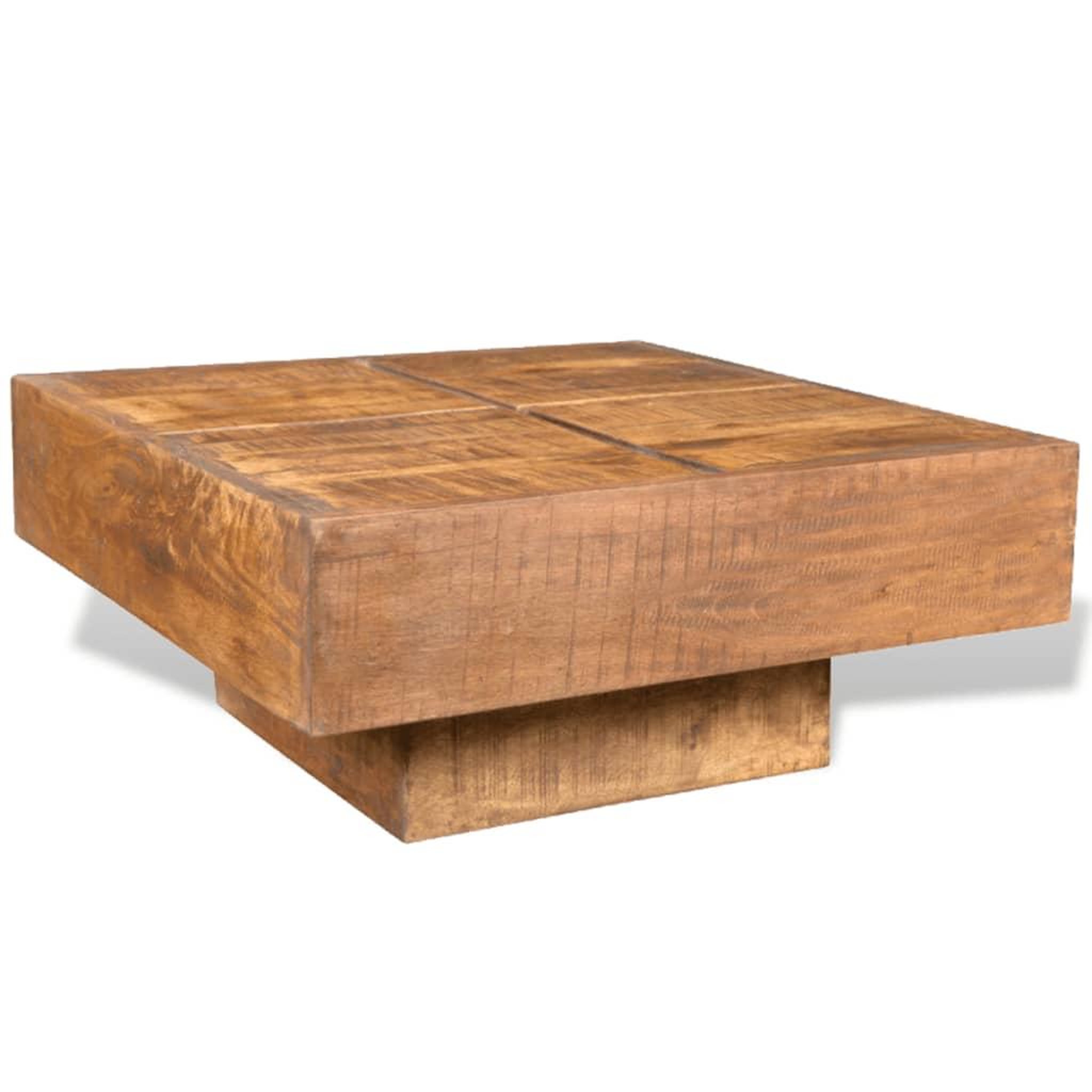 Voir la diapositive 5 : VIDAXL Table basse carree Marron Bois massif de manguier