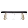 Voir la diapositive 2 : Paris Prix Table de Repas Extensible  Resoa  110-260cm Noir
