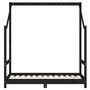 Voir la diapositive 4 : VIDAXL Cadre de lit pour enfant noir 70x140 cm bois de pin massif