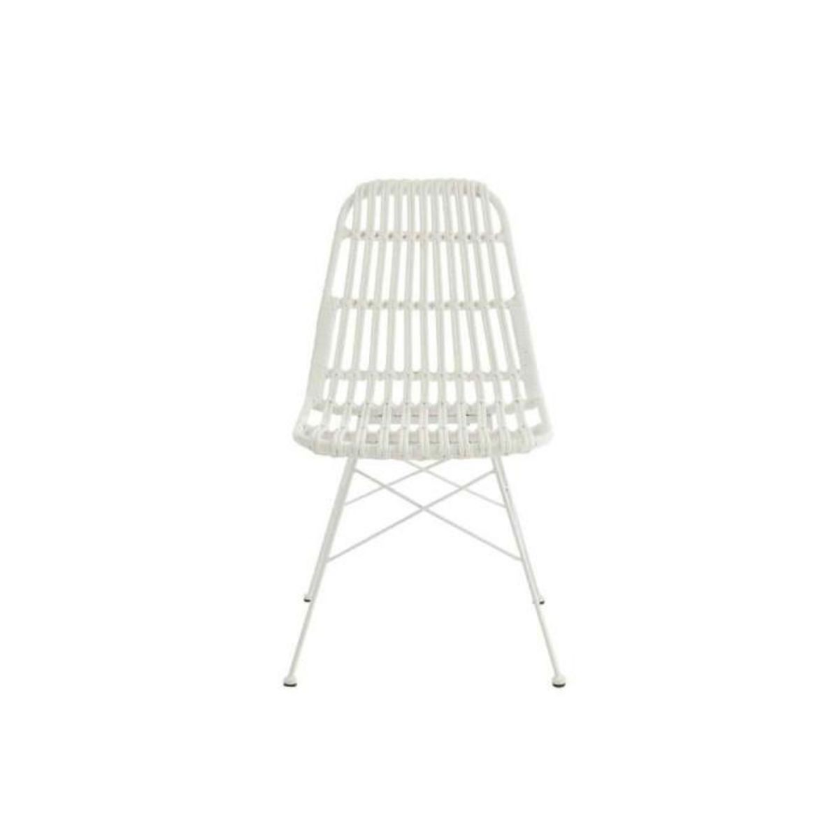 Paris Prix Chaise de Jardin Design  Celeste  86cm Blanc