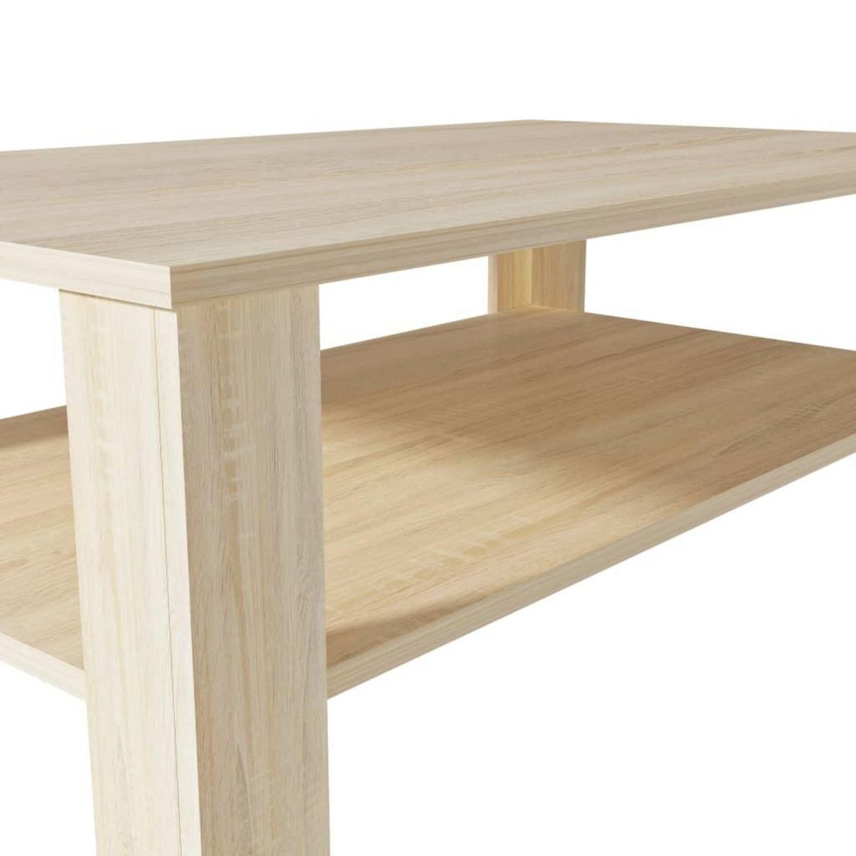 VIDAXL Table basse bois d'ingenierie 100x59x42 cm chene