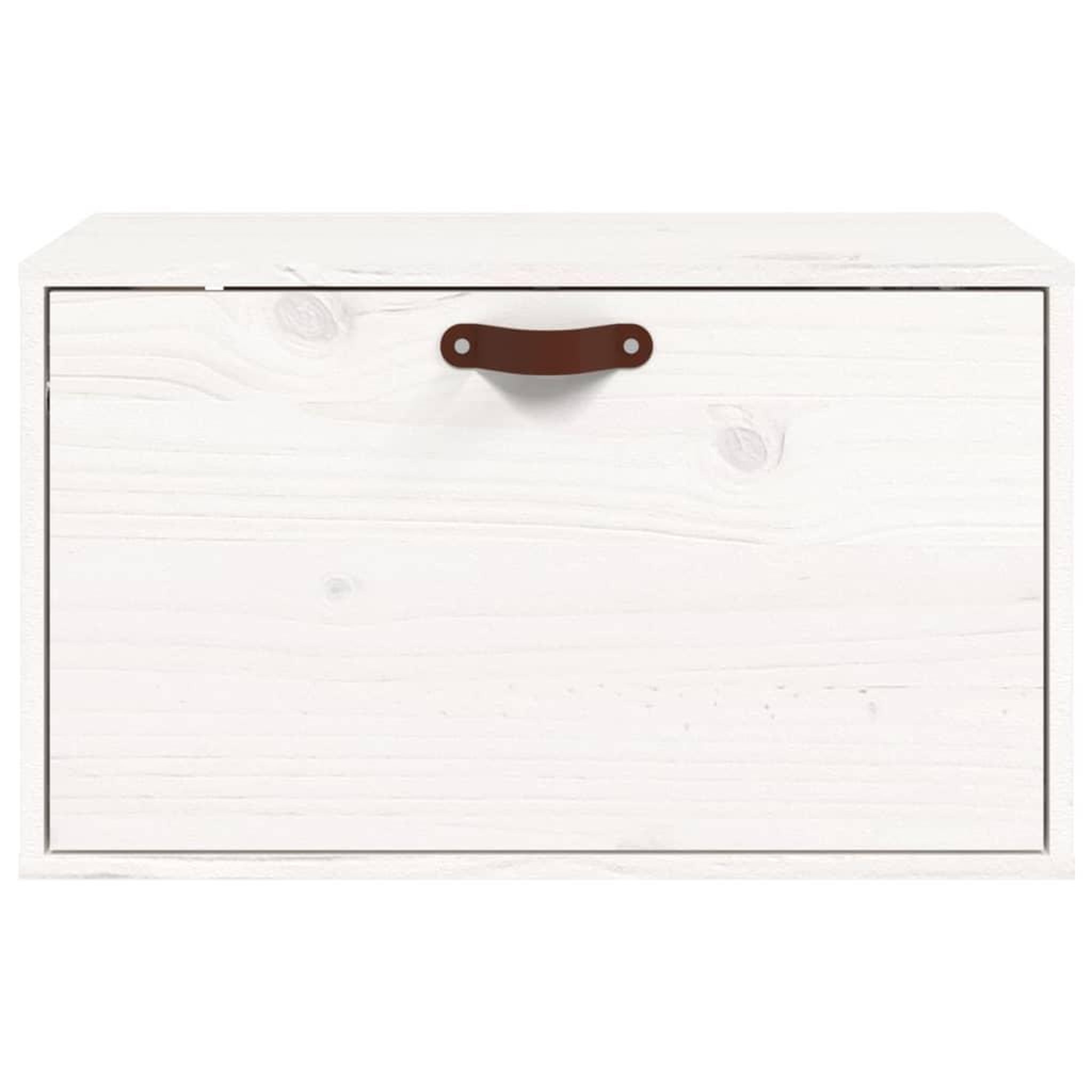Voir la diapositive 3 : VIDAXL Armoire murale Blanc 60x30x35 cm Bois de pin massif