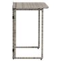 Voir la diapositive 5 : VIDAXL Table de jardin pliante gris 90 x 51 x 75 cm polyrotin