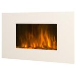 Chemin'arte Cheminée électrique 2000w avec télécommande - white loft