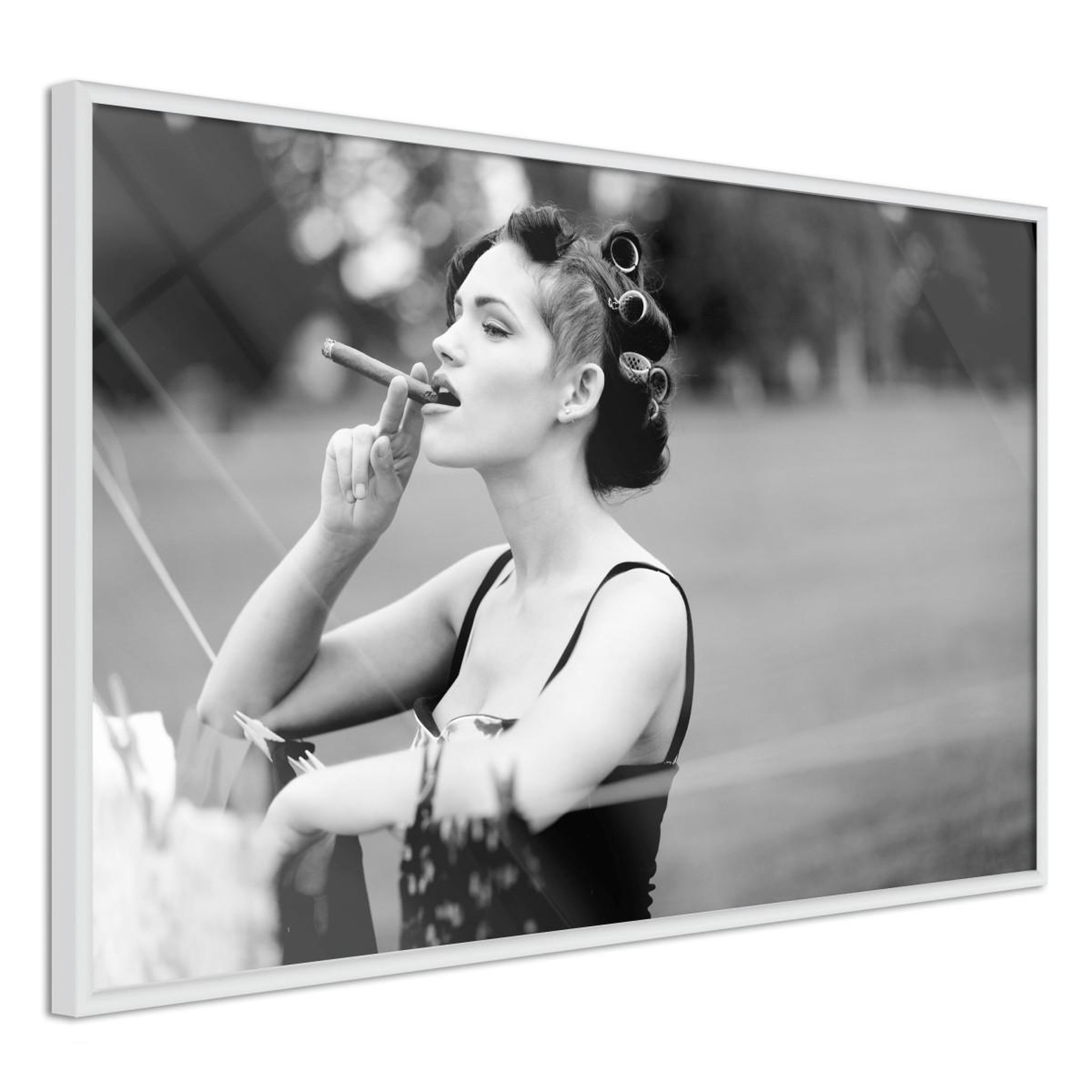 Paris Prix Affiche murale encadrée  smoking harms your health