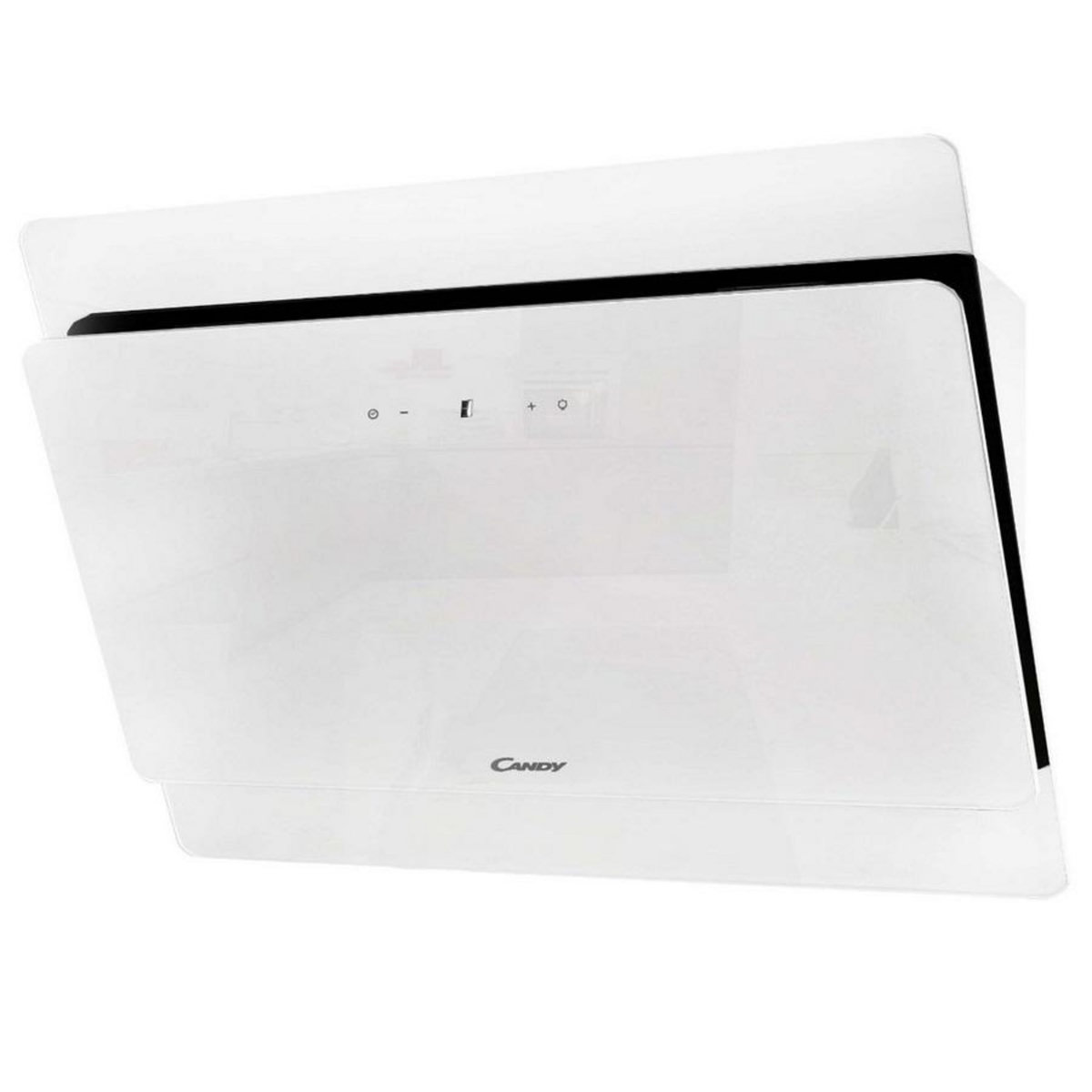 Candy Hotte décorative inclinée 90cm 502m3/h blanc - CVMA90W