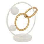 ATMOSPHERA Objet Déco Design en Métal  Rob  30cm Blanc