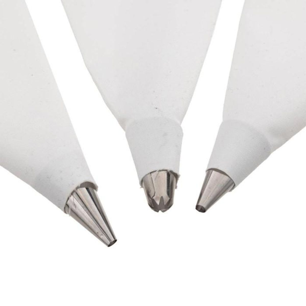 FIVE Lot de 3 Poches à Douilles  Réutilisables  35cm Blanc