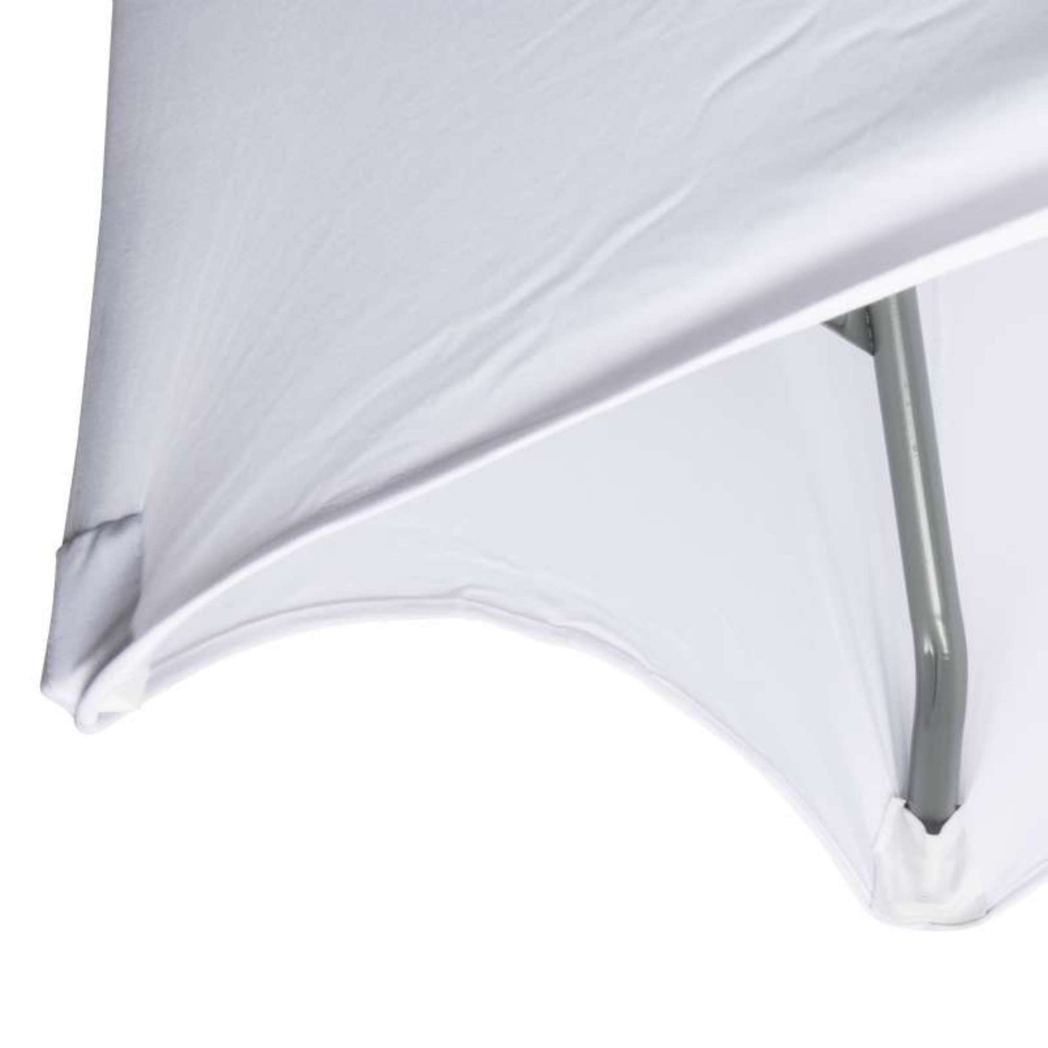 Voir la diapositive 4 :  Housse nappe pour table pliante 180cm Werkapro Blanche