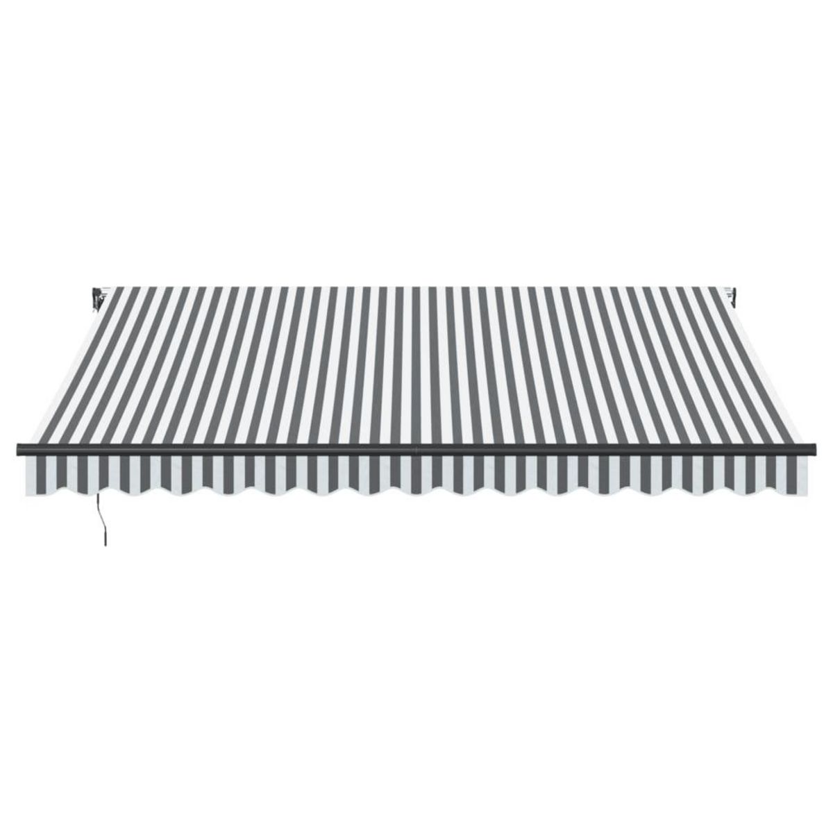 VIDAXL Auvent retractable automatique avec LED anthracite et blanc
