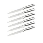 NIROSTA Ensemble de 6 Couteaux de cuisine professionnel 24 cm lame crantée Nirosta Star