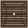 Voir la diapositive 3 : VIDAXL Table de jardin Marron 81,5x81,5x72 cm Acier