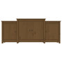 Voir la diapositive 5 : VIDAXL Buffet Marron miel 164x37x68 cm Bois massif de pin