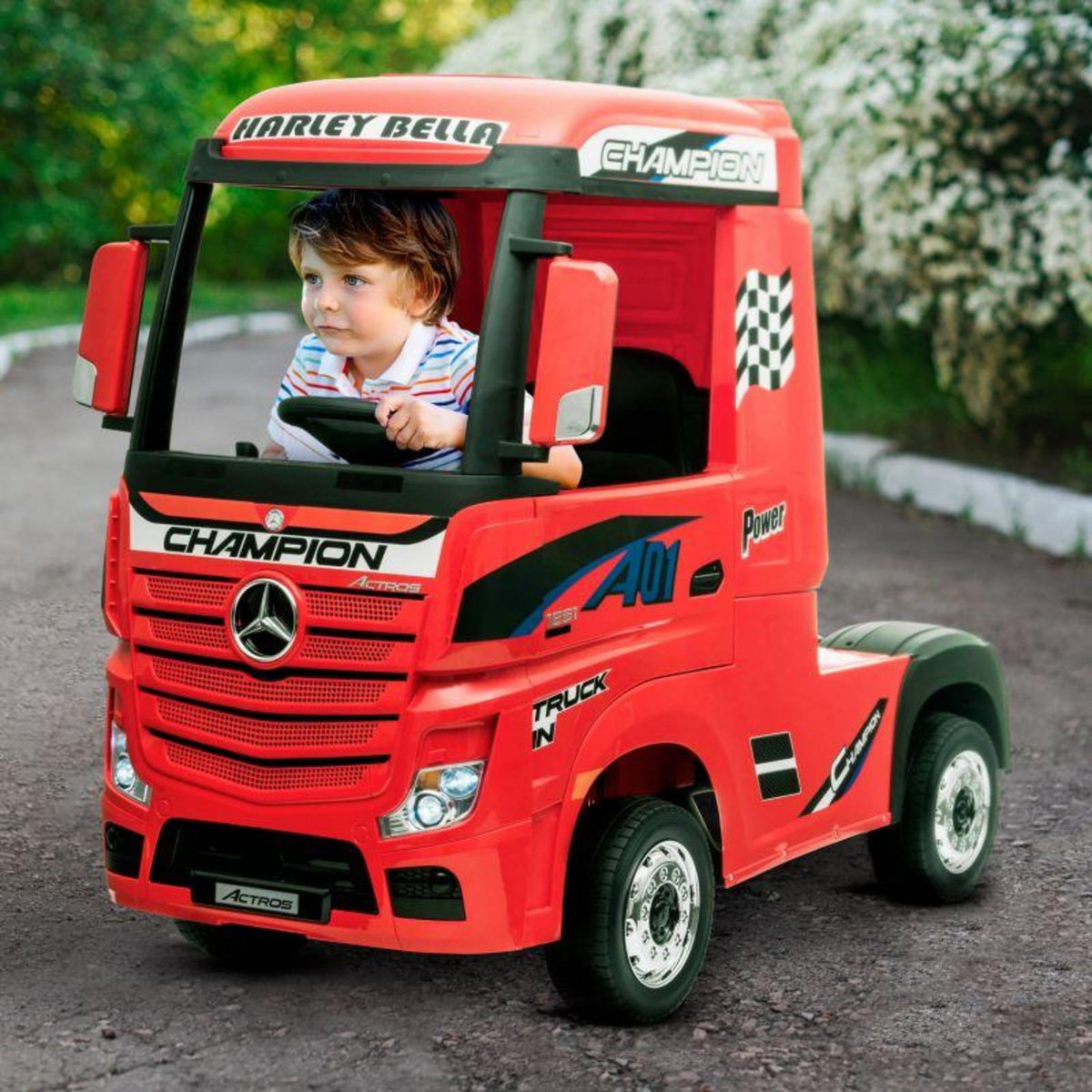 Mercedes Benz Camion Electrique Mercedes Benz 35W pour Enfant avec Télécommande Parentale