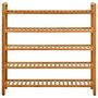 Voir la diapositive 2 : VIDAXL Etagere a chaussures a 5 niveaux 100x27x100 cm Chene massif