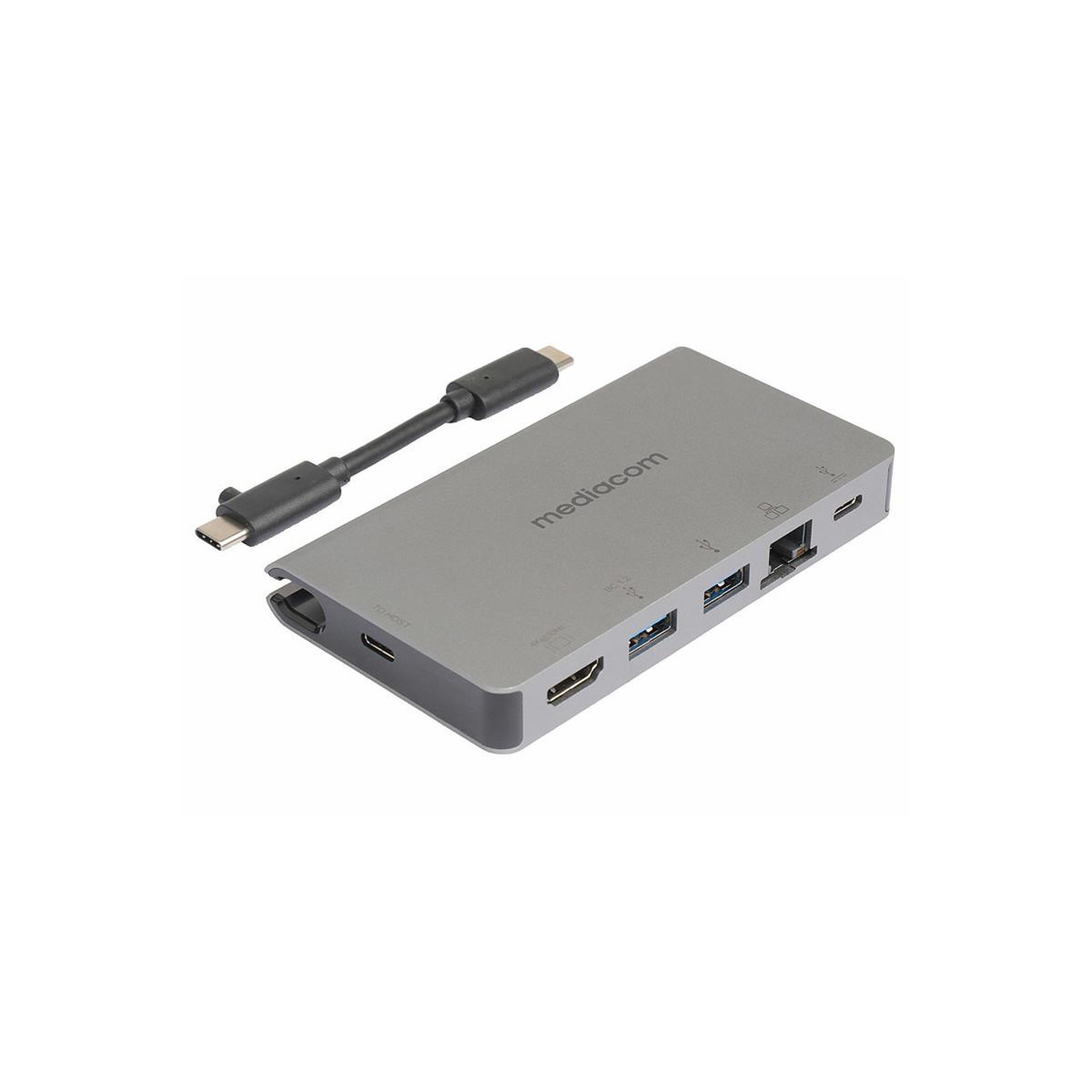 Voir la diapositive 2 : MEDIACOM Mediacom md-c315 station d'accueil avec fil usb 3.2 gen 1 (3.1 gen 1) type-c aluminium