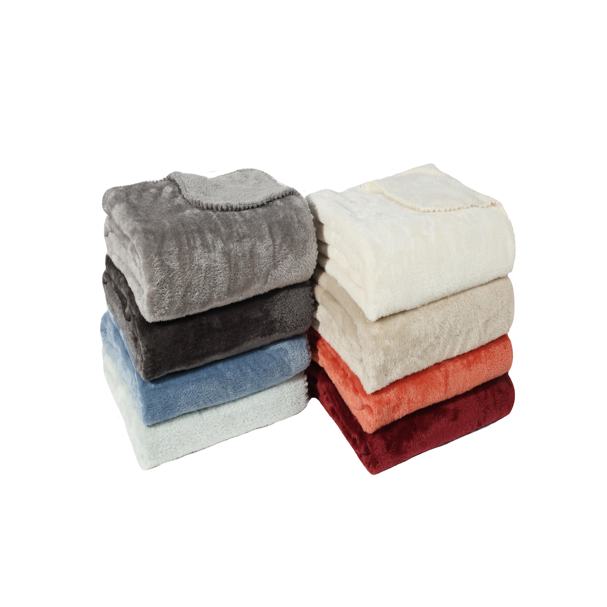 Voir la diapositive 3 : Plaid uni sherpa 