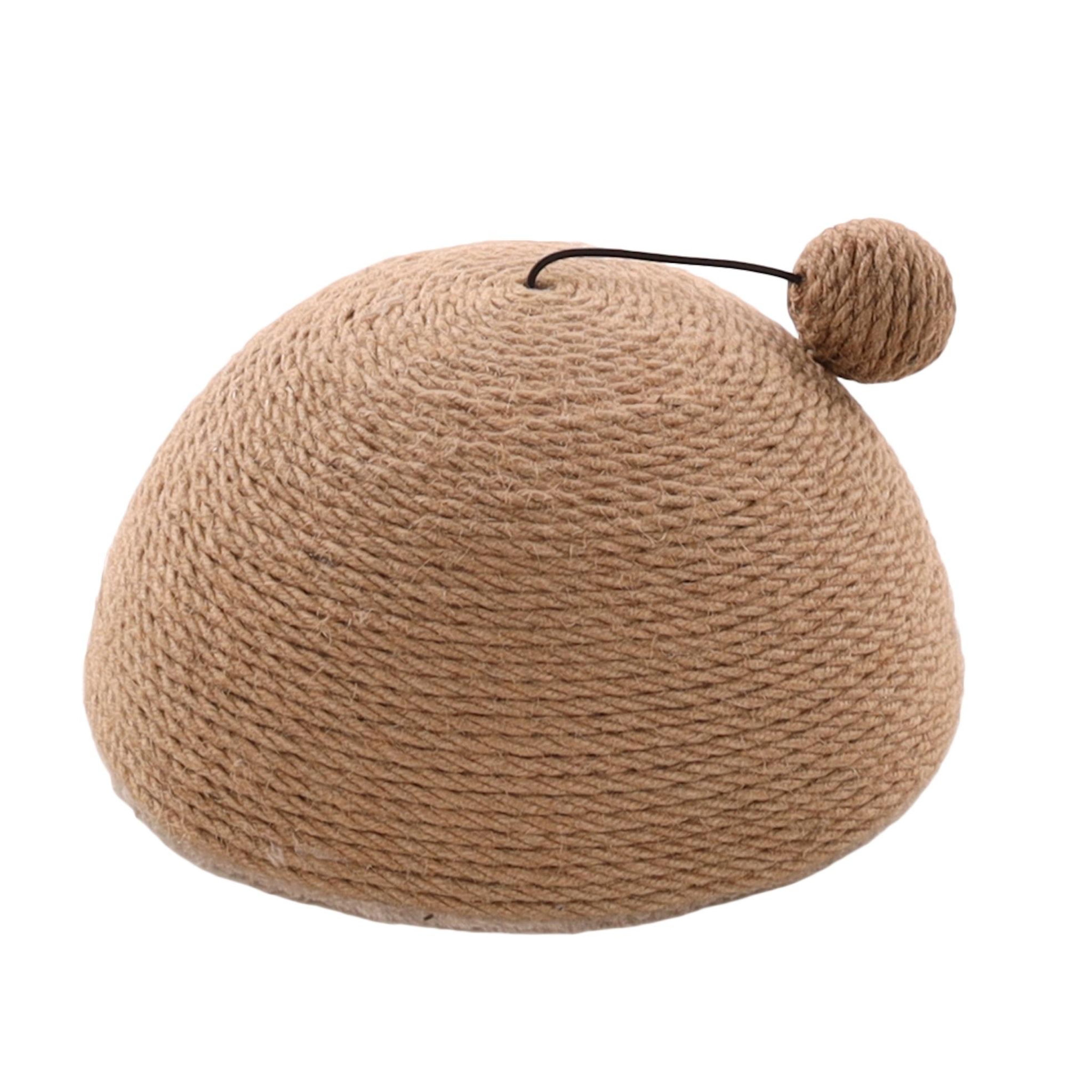 Eden Jouet a griffer pour chat coupole en jute avec balle sonore