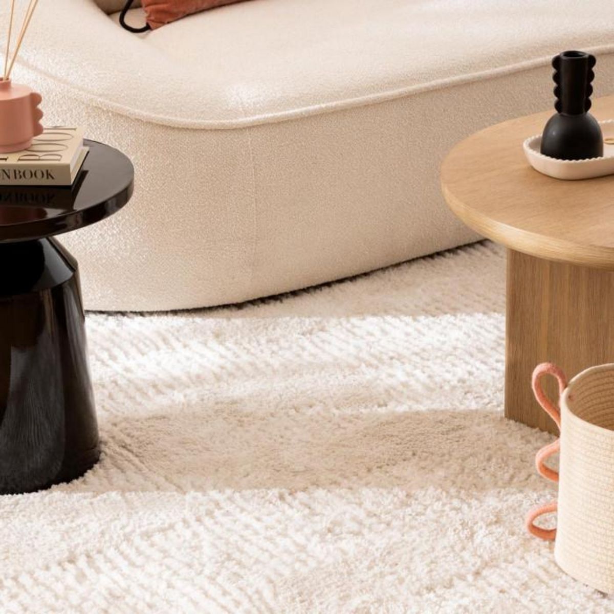 ATMOSPHERA Tapis Berbère  Wavy Bliss  150x200cm Ivoire