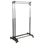 Voir la diapositive 1 : FIVE Double Portant à Vêtements  Pivotant  174cm Noir