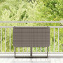 Voir la diapositive 3 : VIDAXL Table de jardin pliante gris 90 x 51 x 75 cm polyrotin