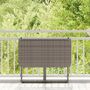 Voir la diapositive 3 : VIDAXL Table de jardin pliante gris 90 x 51 x 75 cm polyrotin