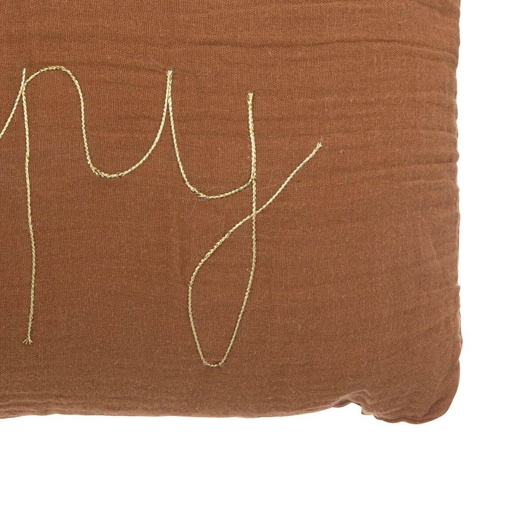 Voir la diapositive 2 : Atmosphera Kids Coussin déco  lili  30x50cm marron
