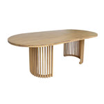 SWEEEK Table de jardin bois d'acacia 6 places naturel - Alora