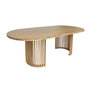 Voir la diapositive 1 : SWEEEK Table de jardin bois d'acacia 6 places naturel - Alora