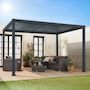 Voir la diapositive 5 : SWEEEK Pergola bioclimatique aluminium lames orientables 4x3m Triomphe