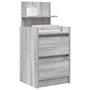 Voir la diapositive 4 : VIDAXL Table de chevet avec 2 tiroirs sonoma gris 38x34x80 cm