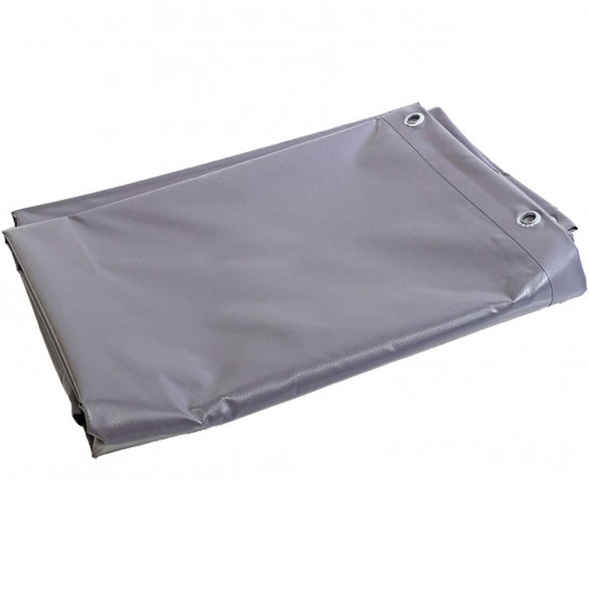 Univers du Pro Bâche Pergola 6 x 4 m Grise PVC Grammage  640 g/m2 Haute Protection UV