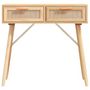 Voir la diapositive 4 : VIDAXL Table console Marron 80x30x75 cm Bois massif pin /rotin naturel