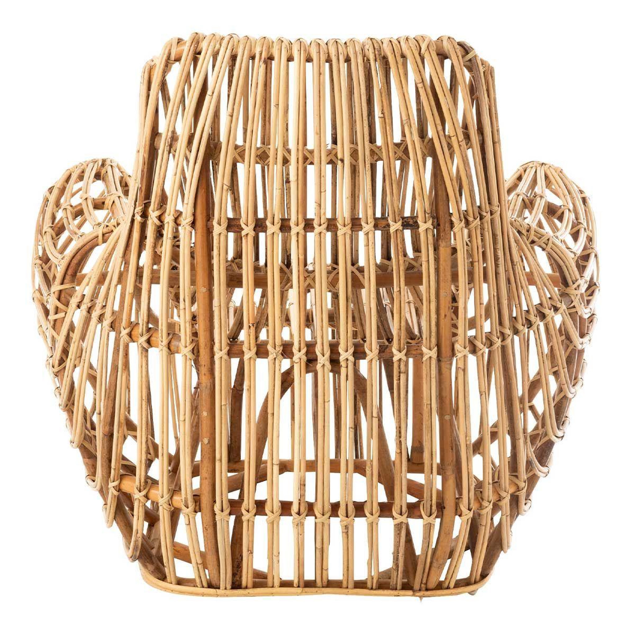 Voir la diapositive 4 : J-LINE Fauteuil en rotin design  ana  100cm naturel