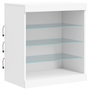 Voir la diapositive 5 : VIDAXL Buffet avec lumieres LED blanc 60,5x37x67 cm