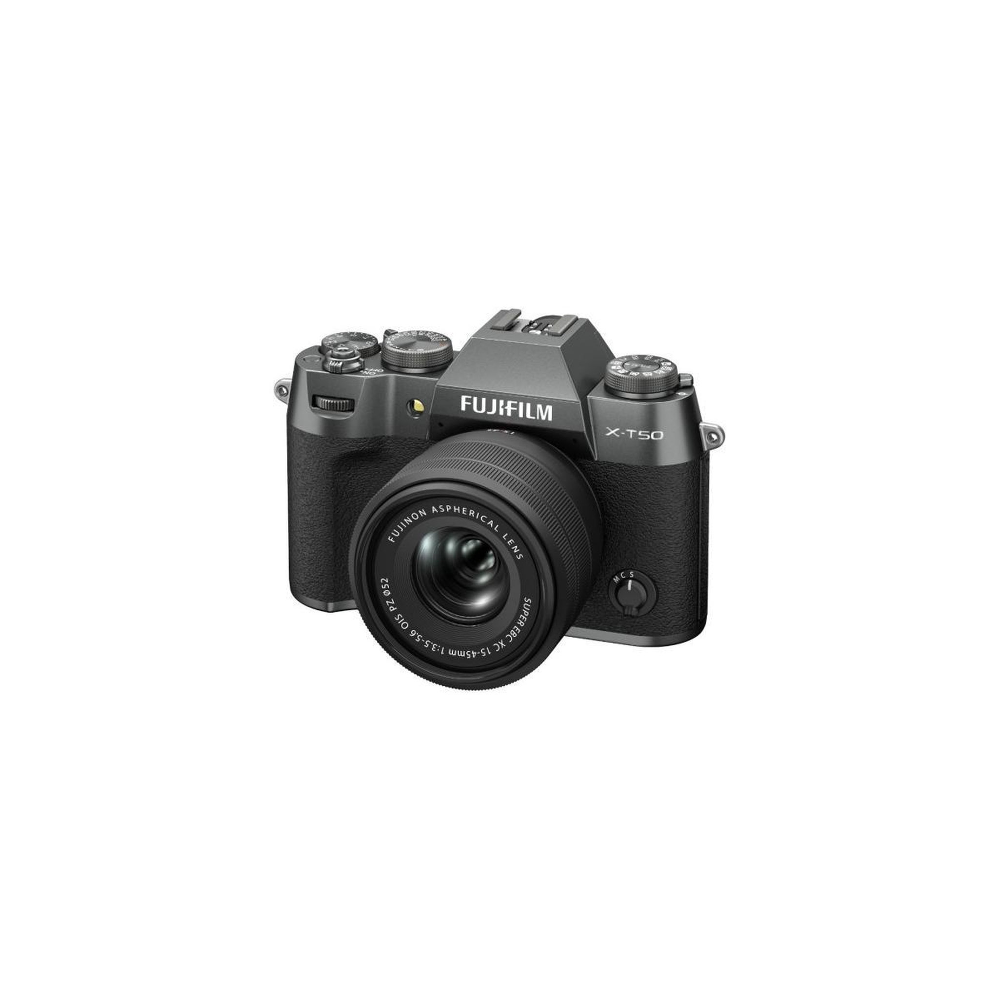 Voir la diapositive 2 : FUJIFILM Kit Appareil photo hybride Fujifilm X T50 Argent anthracite + XC15 45mm