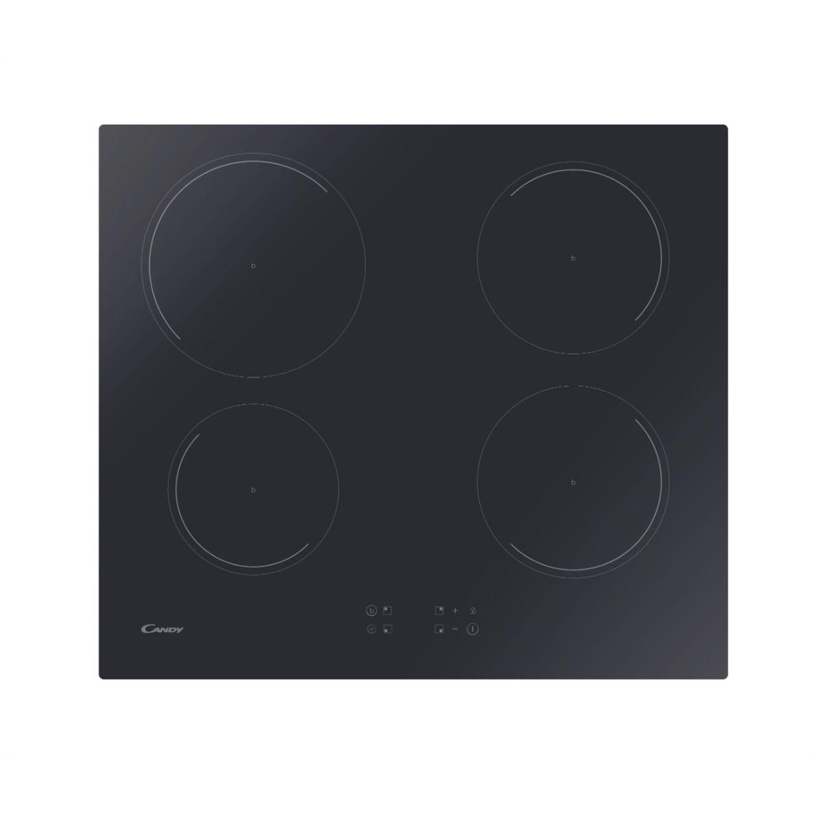Candy Table de cuisson induction 60cm 4 feux 7200w noir - CI642C/E1