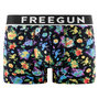 Voir la diapositive 4 : FREEGUN Lot de 4 boxers homme en coton Signature Sergio