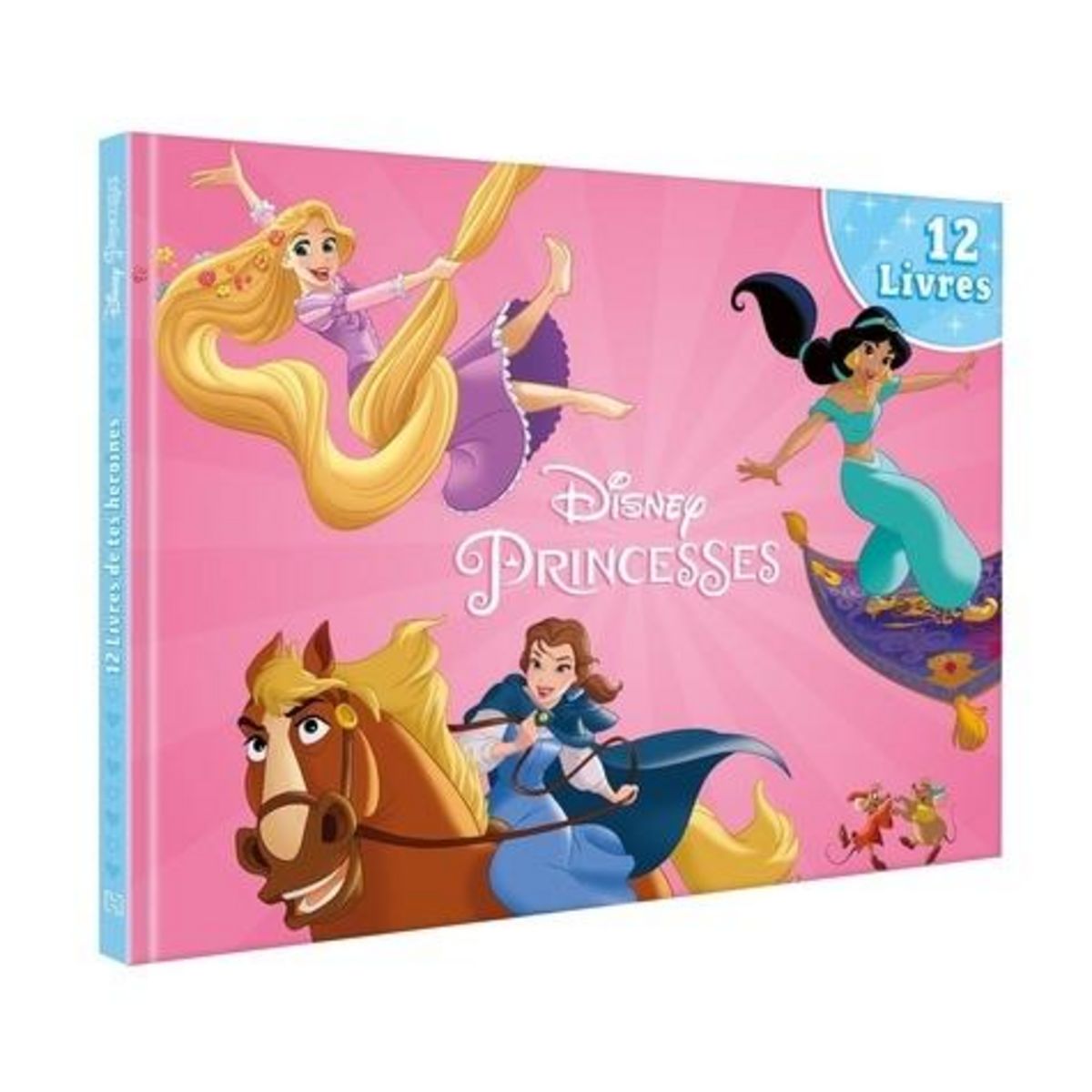 DISNEY PRINCESSES. 12 LIVRES : LA PETITE SIRENE ; LA BELLE AU BOIS DORMANT ; LA BELLE ET LA BETE ; BLANCHE-NEIGE ET LES SEPT NAINS ; CENDRILLON ; ALADDIN ; REBELLE ; LA PRINCESSE GRENOUILLE ; MULAN ; VAIANA ; POCAHONTAS ; RAIPONCE, Disney