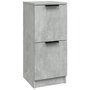 Voir la diapositive 2 : VIDAXL Buffet Gris beton 30x30x70 cm Bois d'ingenierie