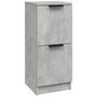 Voir la diapositive 2 : VIDAXL Buffet Gris beton 30x30x70 cm Bois d'ingenierie
