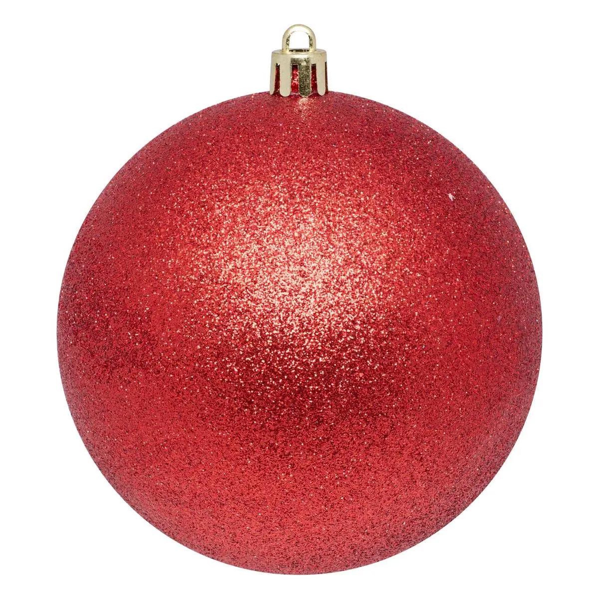 Voir la diapositive 2 : ATMOSPHERA Lot de 4 boules de noël  jokli  10cm rouge