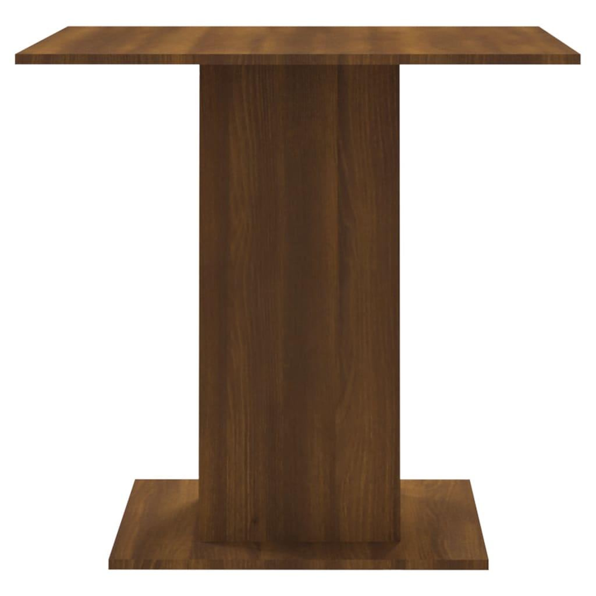 Voir la diapositive 5 : VIDAXL Table a dîner Chene marron 80x80x75 cm Bois d'ingenierie