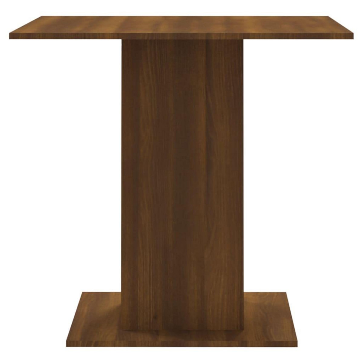 VIDAXL Table a dîner Chene marron 80x80x75 cm Bois d'ingenierie
