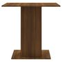 Voir la diapositive 5 : VIDAXL Table a dîner Chene marron 80x80x75 cm Bois d'ingenierie