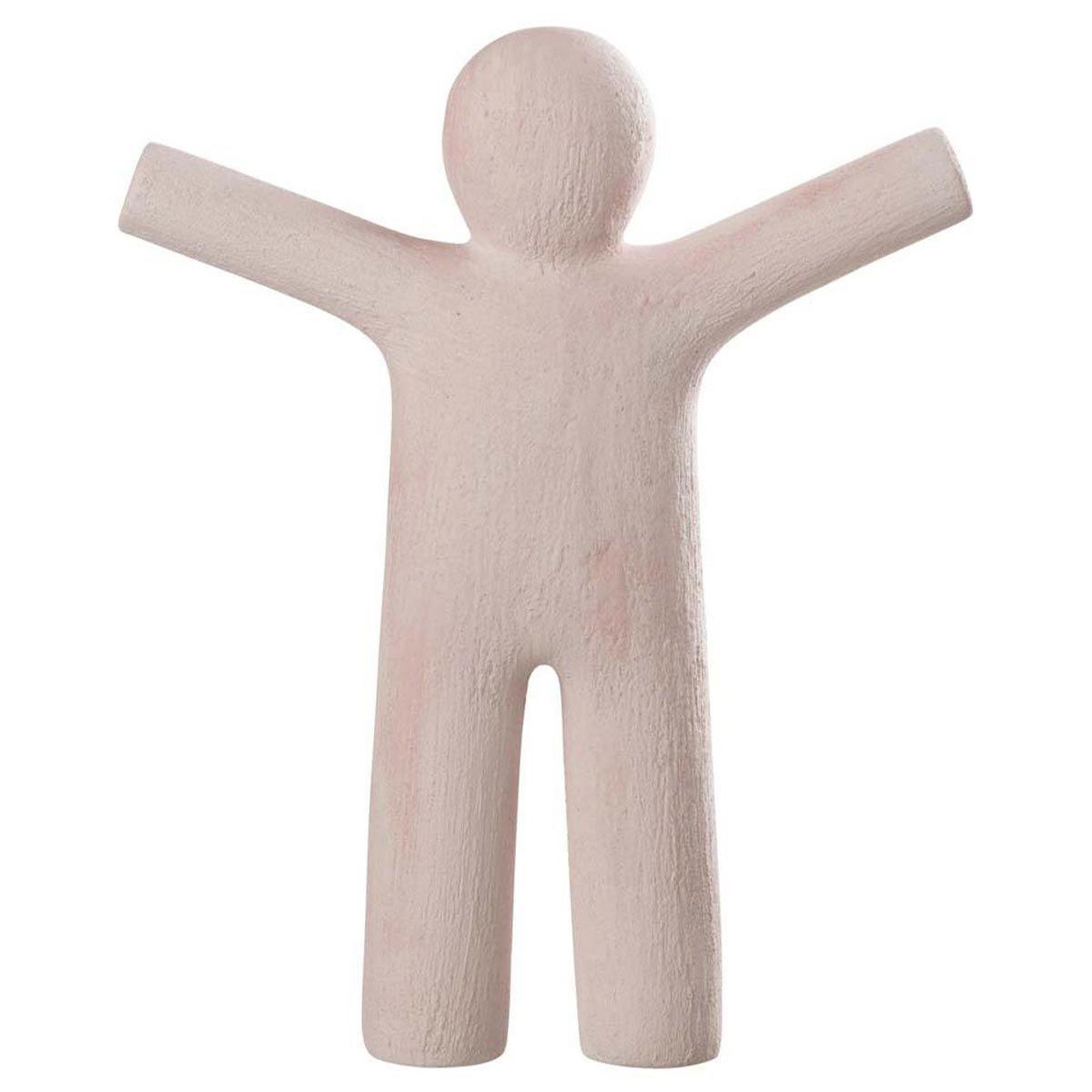 Voir la diapositive 1 : J-LINE Statuette déco  p'tit maurice rugueux  41cm rose