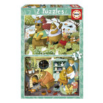 EDUCA 2 x 20 pcs la famille ours