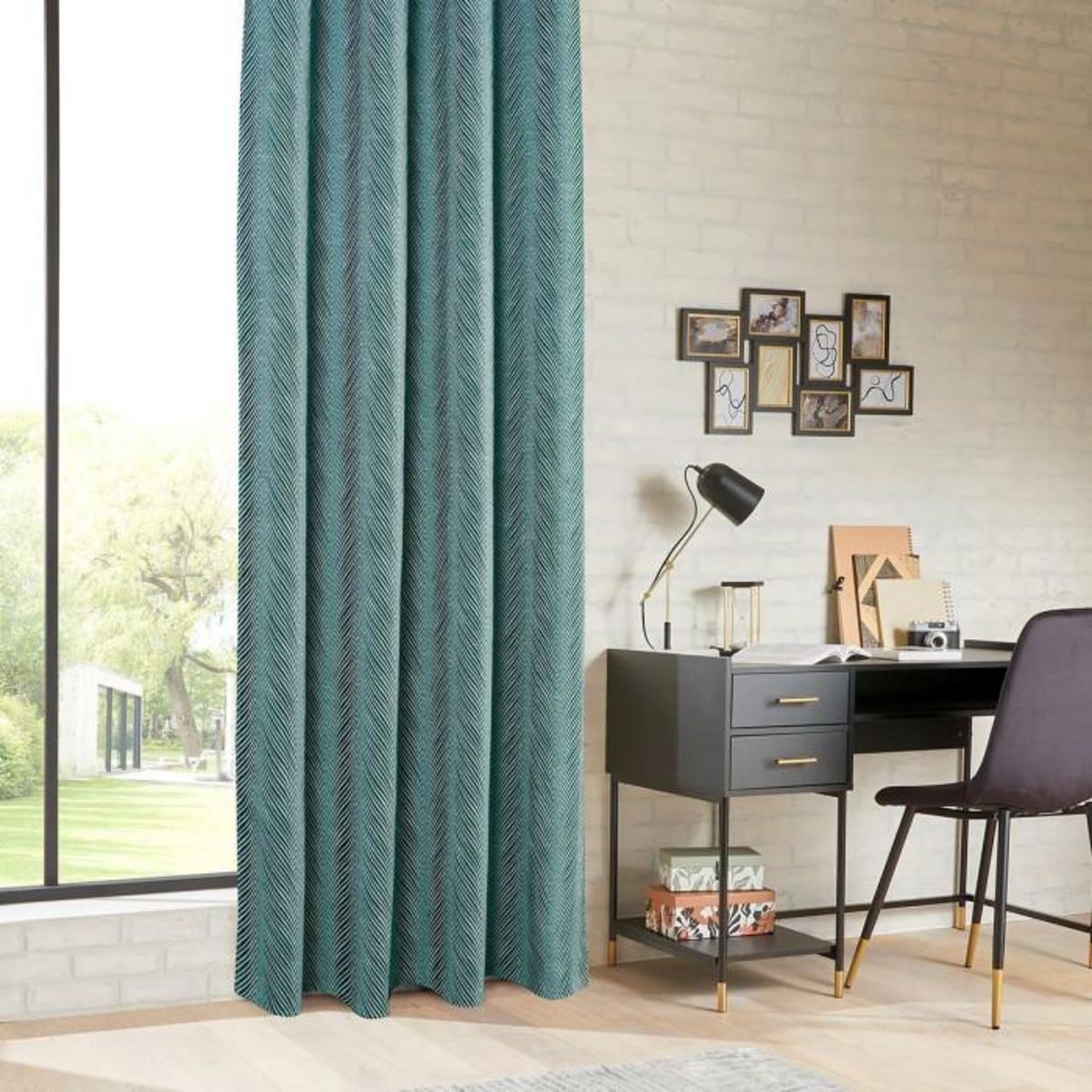 ATMOSPHERA Rideau Occultant  Dana  140x260cm Vert Foncé