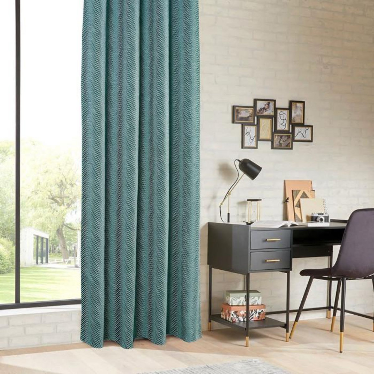 ATMOSPHERA Rideau Occultant  Dana  140x260cm Vert Foncé