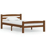 Voir la diapositive 1 : VIDAXL Cadre de lit sans matelas marron miel pin massif 100x200 cm
